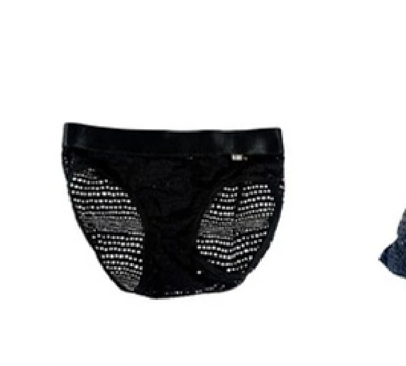 Blackout Peekaboo Brief in Black