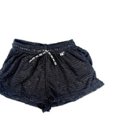 Blackout Mesh Shorts in Black