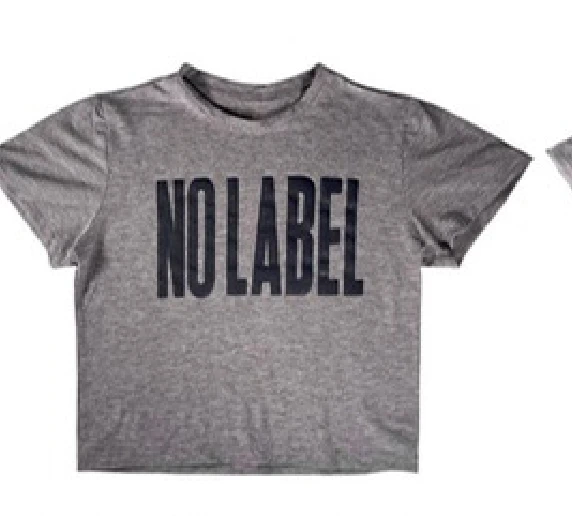 Fog Cottone Crop Top in Fog Gray
