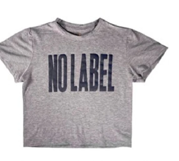 Steel Cottone Crop Top in Steel Gray