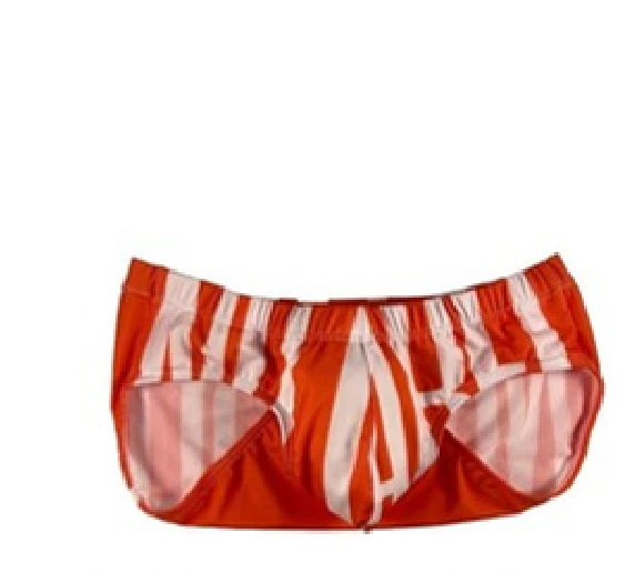 Solar Striped Swim Brief in Orange