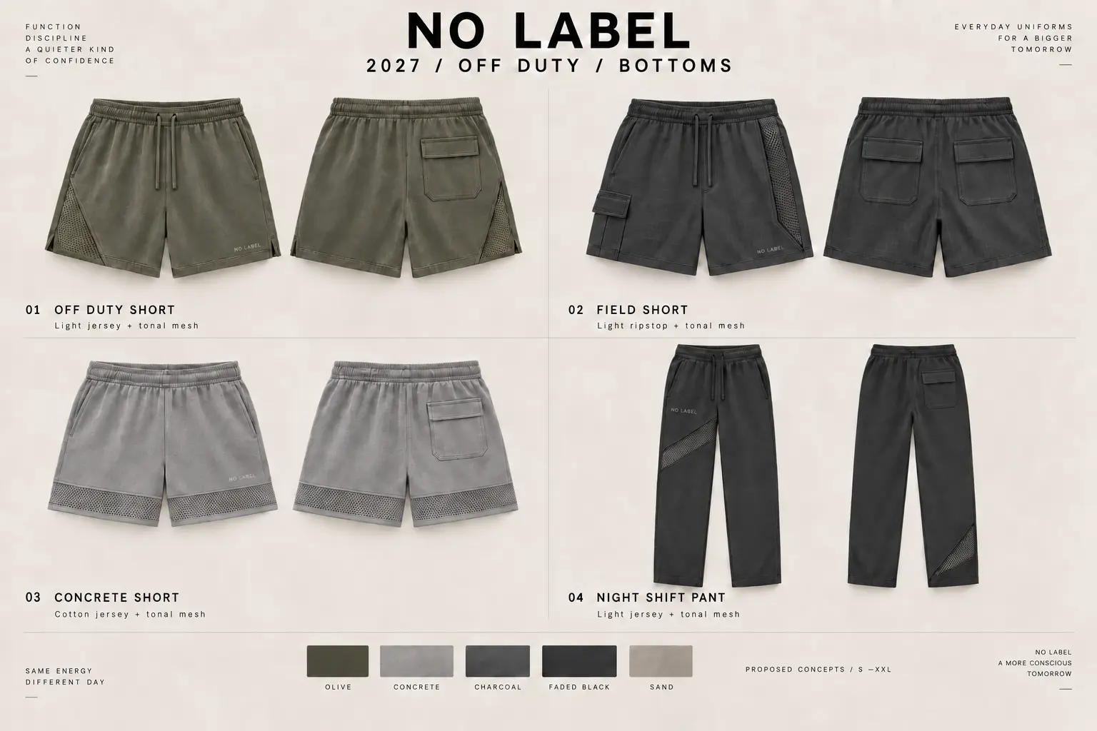 Off Duty Short — Front and back